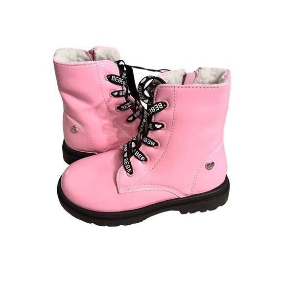 Bebe Girls Pink Combat Boots- 10​ - Picture 3 of 6